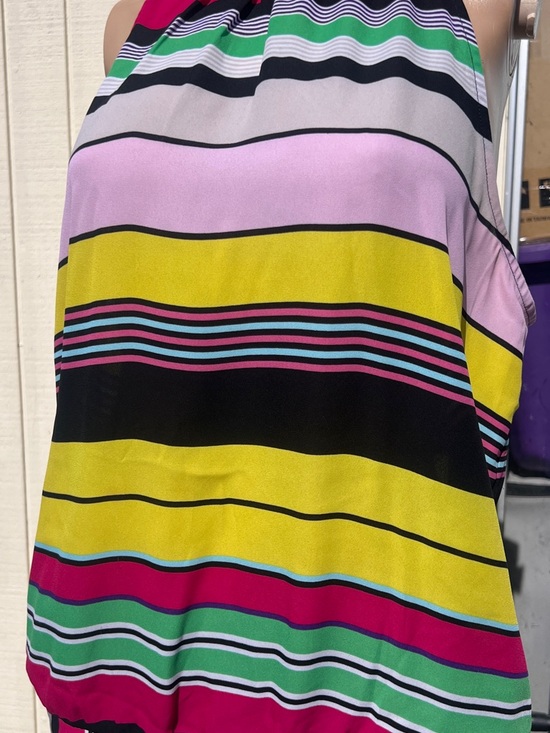New York & Company Tops - NY & Co 7th Avenue Multicolor Striped Halter Blouse Size L